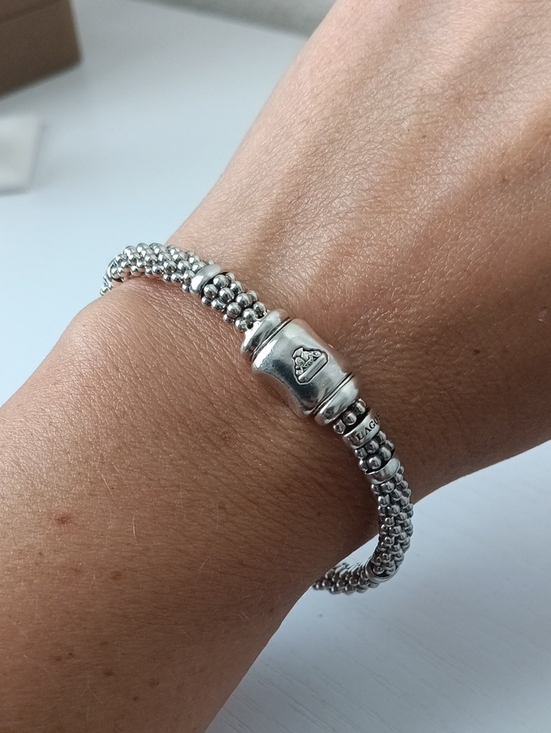 David Yurman Jewelry - Lagos Caviar Rope Station Sterling Silver Bracelet 6mm